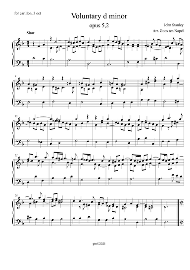 Voluntary d minor (arr. Goos ten Napel)