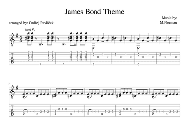 James Bond Theme (arr. Ondrej Pavlicek)