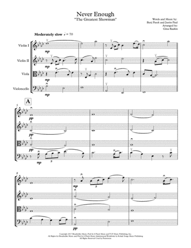 Never Enough (arr. Gina C. Raakin)