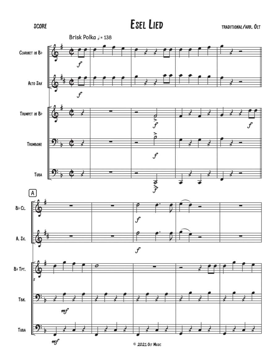 Esel Lied (E-I-E-I-E-I-O) (arr. Tim Olt)