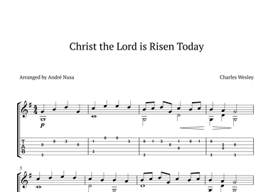 Christ the Lord is Risen Today (arr. André Nusa)