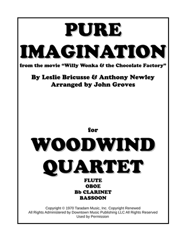 Pure Imagination (arr. John Groves)