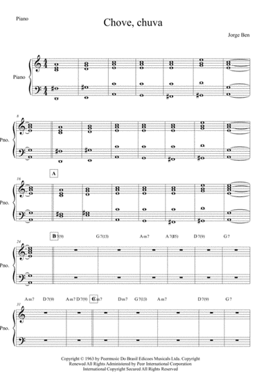 The Constant Rain (chove Chuva) (arr. Anderson Quevedo)