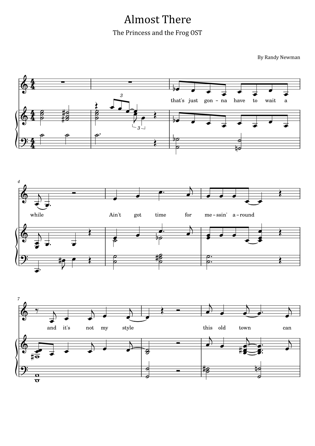 Almost There (arr. poon)