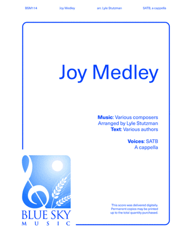 Joy Medley (arr. Blue Sky Music)