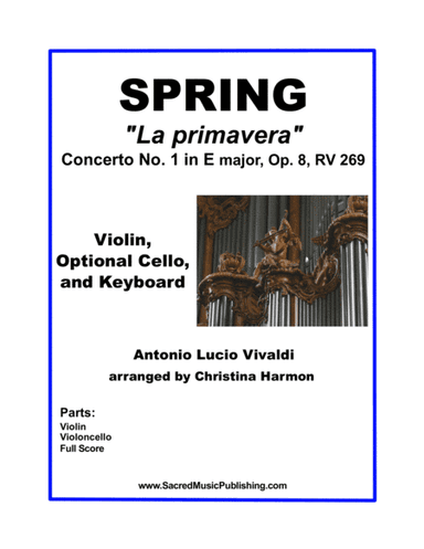 Vivaldi Spring – Violin, Cello, and Keyboard (arr. Christina Harmon)