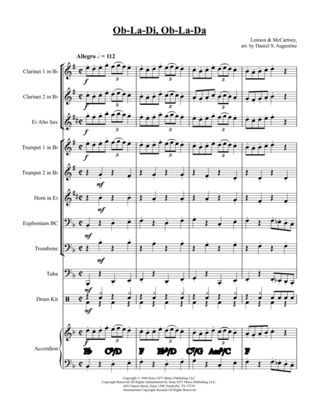 Ob-la-di, Ob-la-da (arr. Daniel S. Augustine)