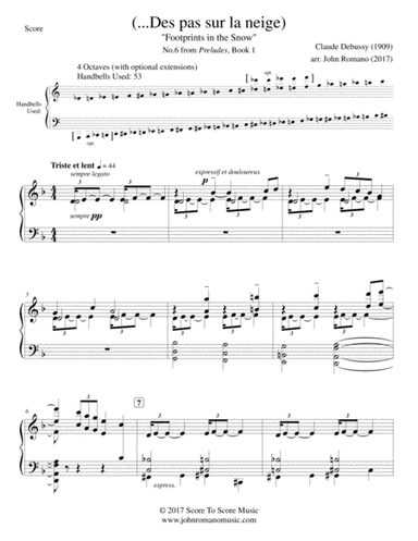 Footprints In The Snow (Handbells) (arr. John Romano)