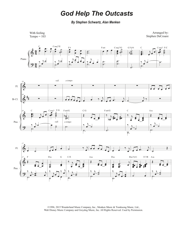 God Help The Outcasts (arr. Stephen DeCesare)