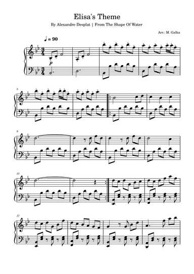 Elisa's Theme (arr. M. Galka)