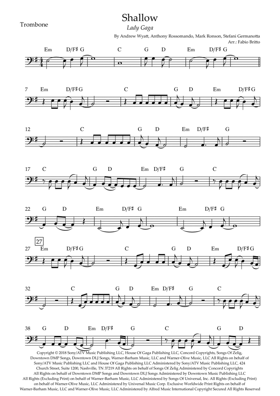 Shallow (arr. Fabio Britto)