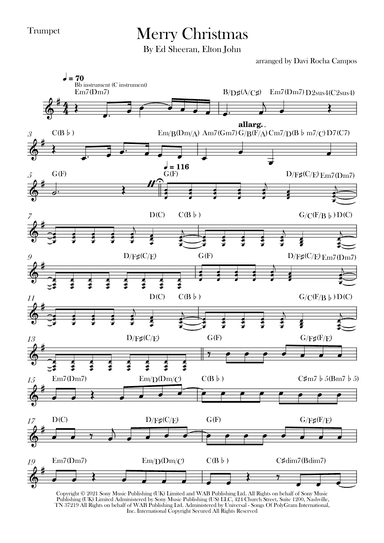 Merry Christmas (arr. Davi Rocha Campos)