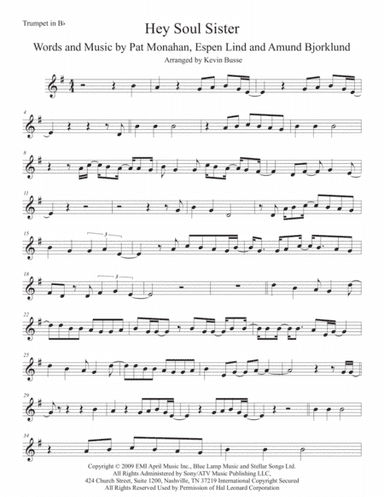 Hey, Soul Sister (arr. Kevin Busse)
