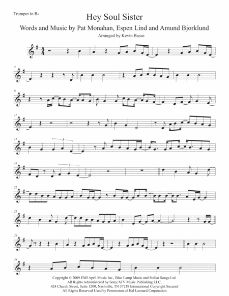 Hey, Soul Sister (arr. Kevin Busse)