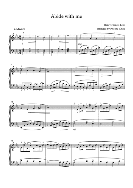 Abide with me (arr. Phoebe Chen)