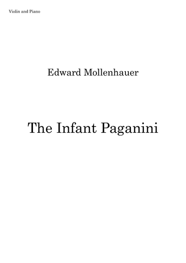 The Infant Paganini (arr. Ángel López de Rodas)