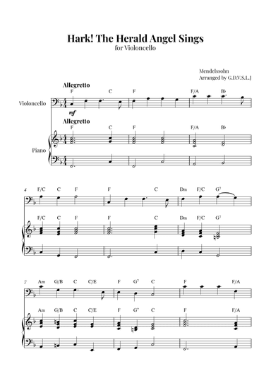 Hark! The Herald Angel Sings (arr. G.D.V.S.L.J)