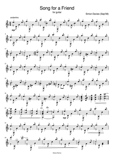Song for a Friend