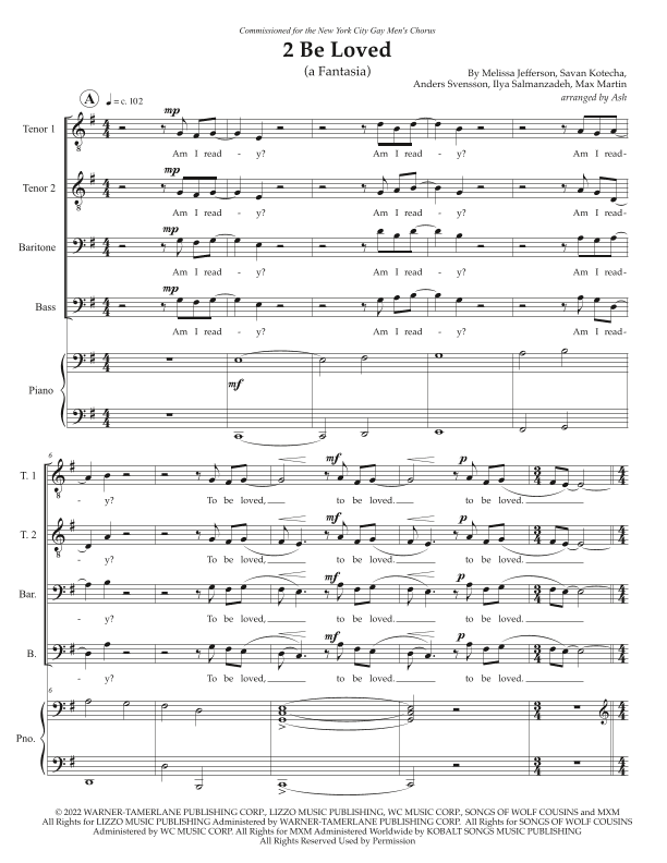 2 Be Loved (am I Ready) (arr. Ash)