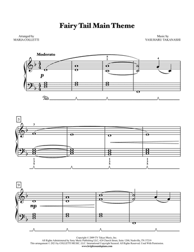 Fairy Tail (arr. Maria Colletti)