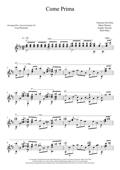 Come Prima (arr. Ivan Paschoito)