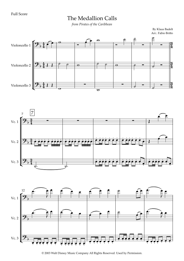 The Medallion Calls (arr. Fabio Britto)