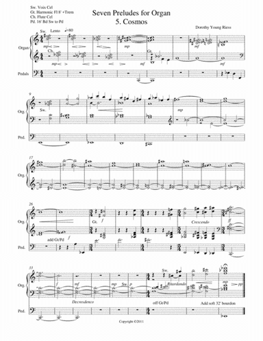 Seven Preludes for Organ, 5. Cosmos