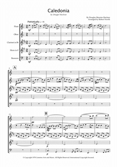 Caledonia (arr. Robert Newth)