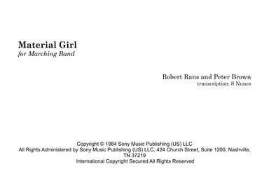 Material Girl (arr. Steven Nunes)