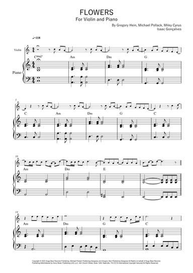 Flowers (arr. Isaac Gonçalves)