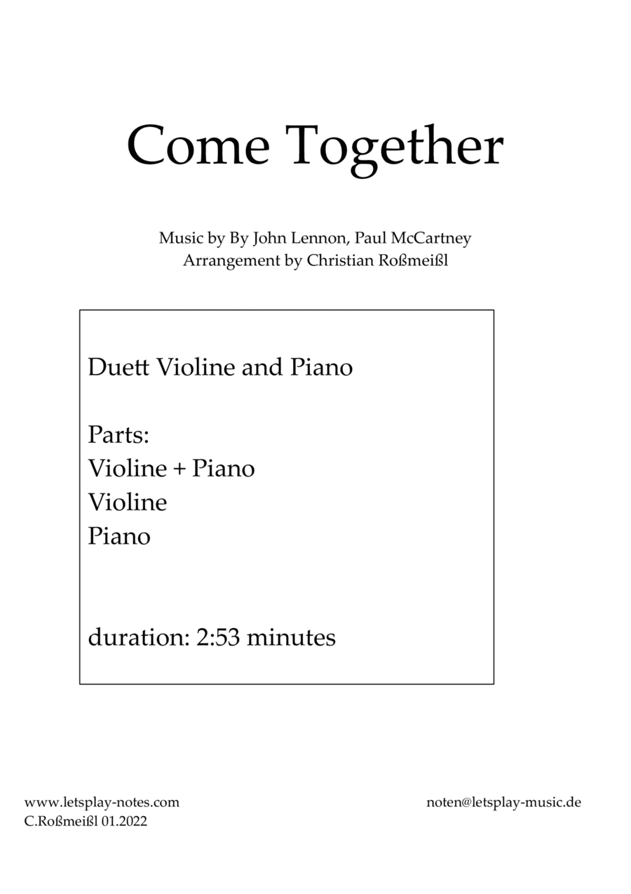Come Together (arr. Christian Roßmeißl)