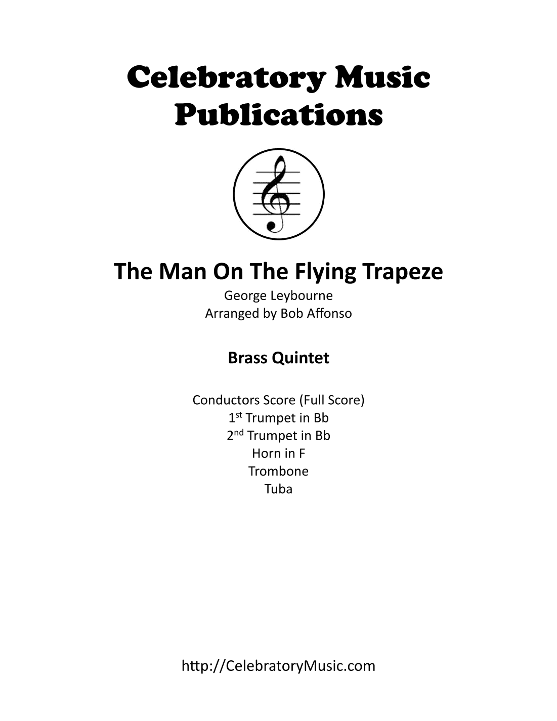 The Man On The Flying Trapeze (arr. Bob Affonso)