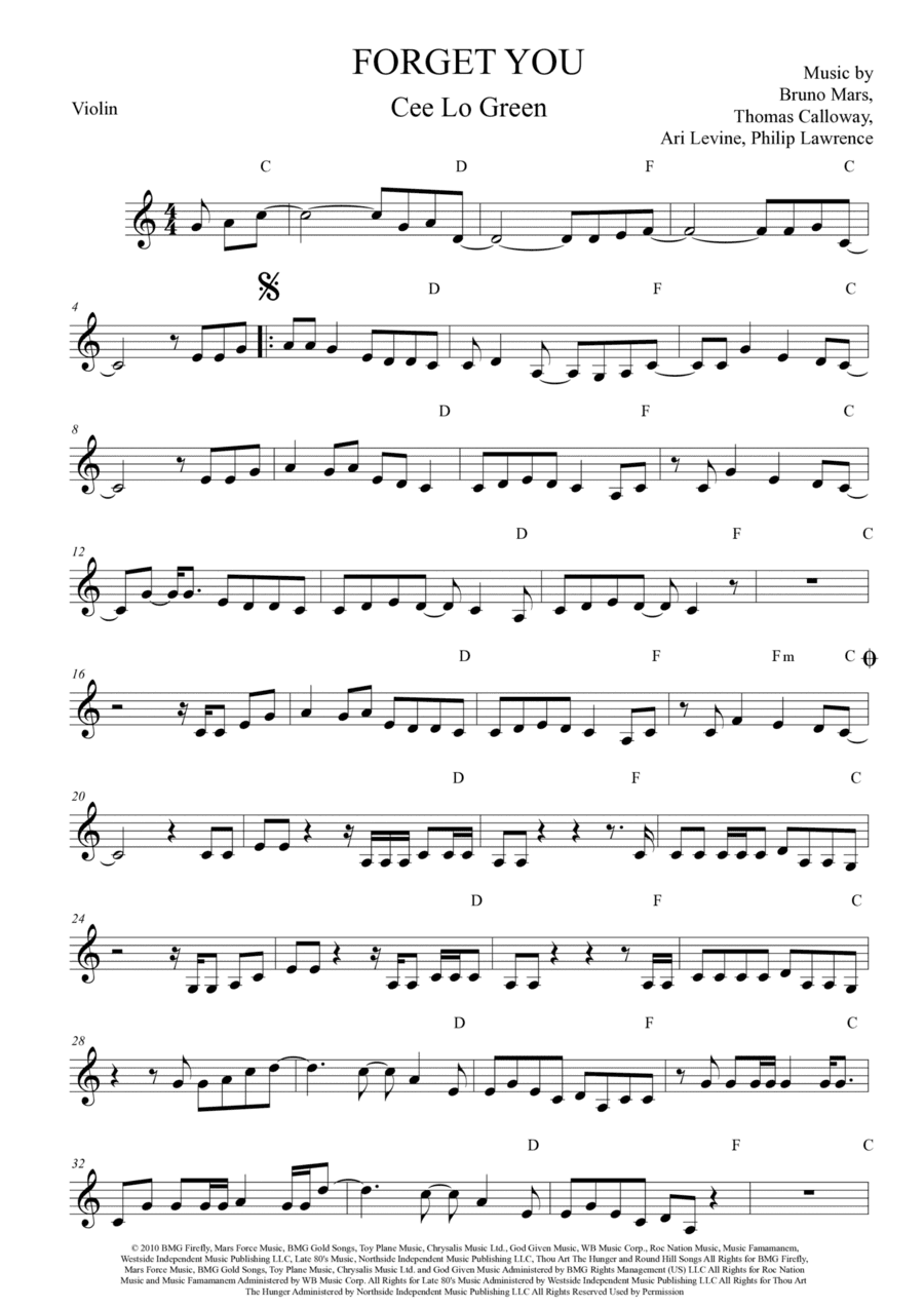 Forget You (arr. Anderson Quevedo)