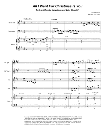 All I Want For Christmas Is You (arr. Stephen DeCesare)