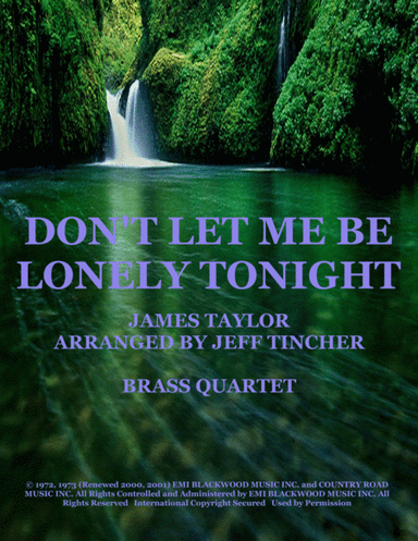 Don't Let Me Be Lonely Tonight (arr. Jeff Tincher)