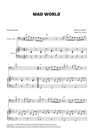 Mad World (arr. Cadenza Editions)