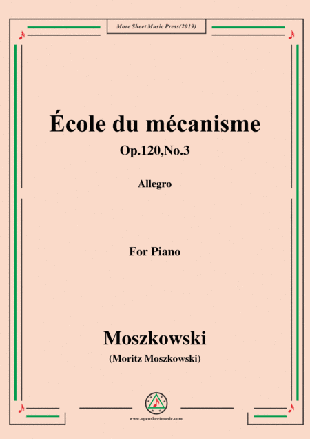 Duvernoy-École du mécanisme,Op.120,No.3,for Piano (arr. MSM)