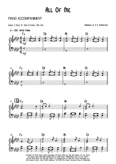 All Of Me (arr. P.H. Damasceno)