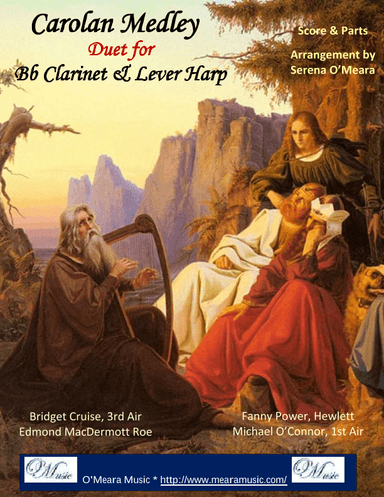 Carolan Medley, Duet for Bb Clarinet & Lever Harp (arr. Serena O'Meara)