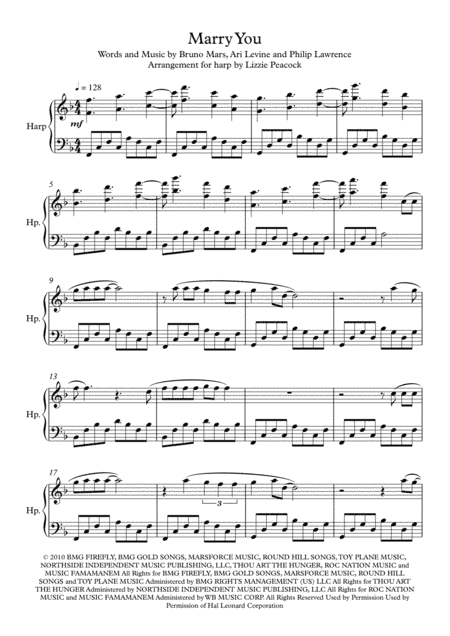 Marry You (arr. Lizzie Peacock)