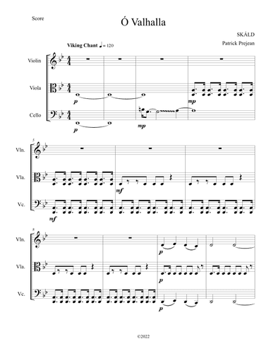 O Valhalla (arr. Patrick Prejean)