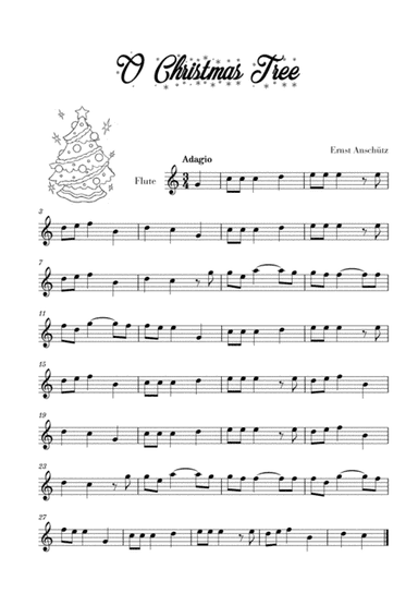O Christmas Tree (for Flute) (arr. Cadenza Editions)