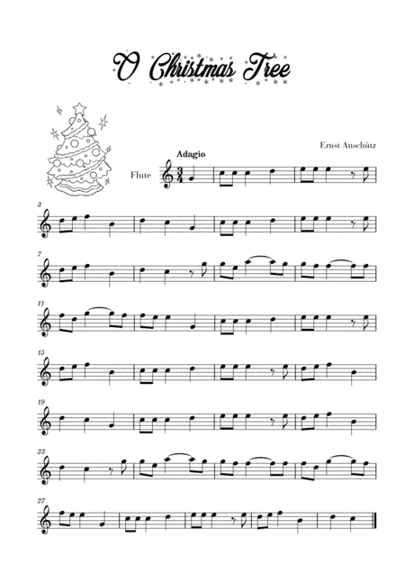 O Christmas Tree (for Flute) (arr. Cadenza Editions)