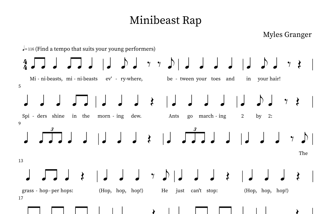 Minibeast Rap