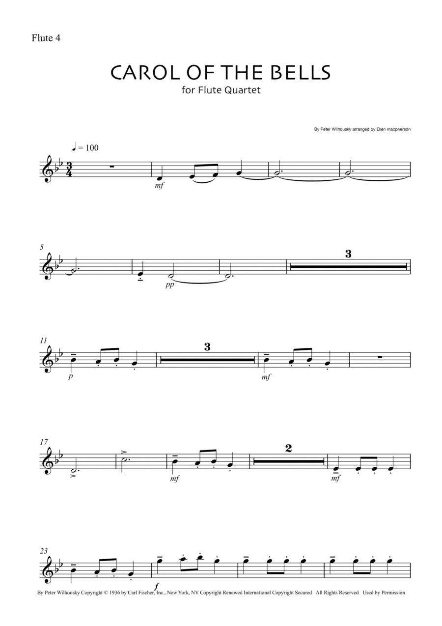 Carol Of The Bells (arr. Ellen Macpherson)