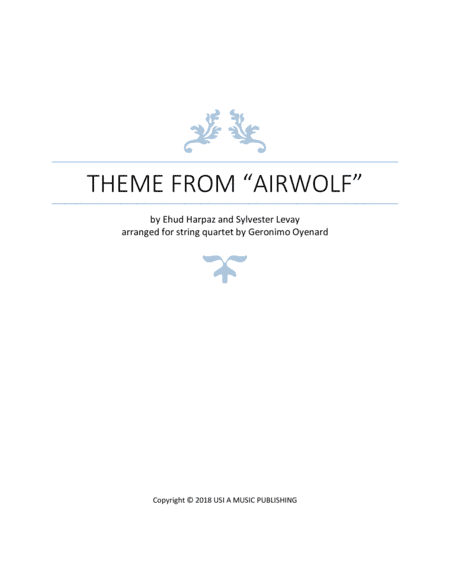 Airwolf Theme (arr. Geronimo Oyenard)