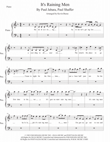 It's Raining Men (arr. Kevin Busse)