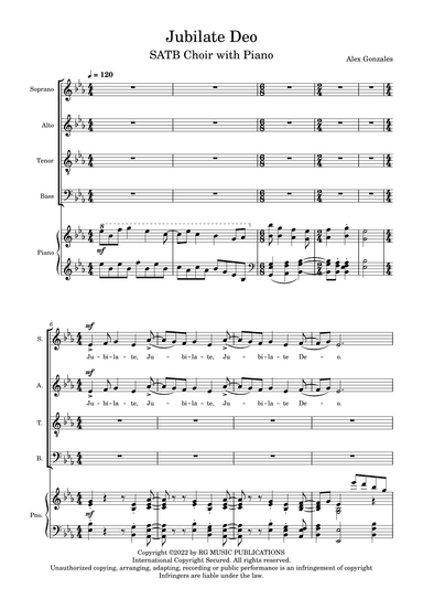 Jubilate Deo (arr. Alex Gonzales)