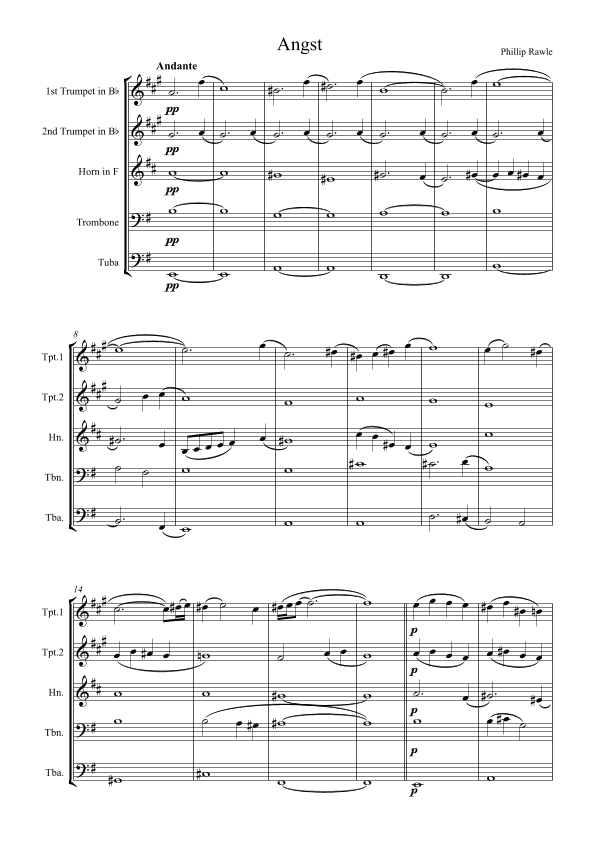 Angst - Brass Quintet