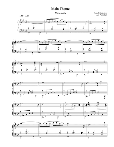 Minamata (arr. Piano Palt)